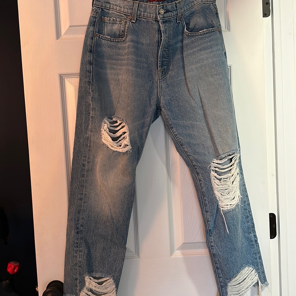 7 for All Mankind Boyfriend Distressed Jeans
